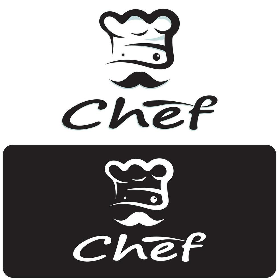 profesional logo cocinero o cocina cocinero sombrero.para negocio, hogar cocinar y restaurante chef.panadería,vector vector