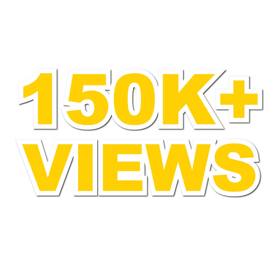 150k Views, 150k Views Png, 150k Views Celebration png