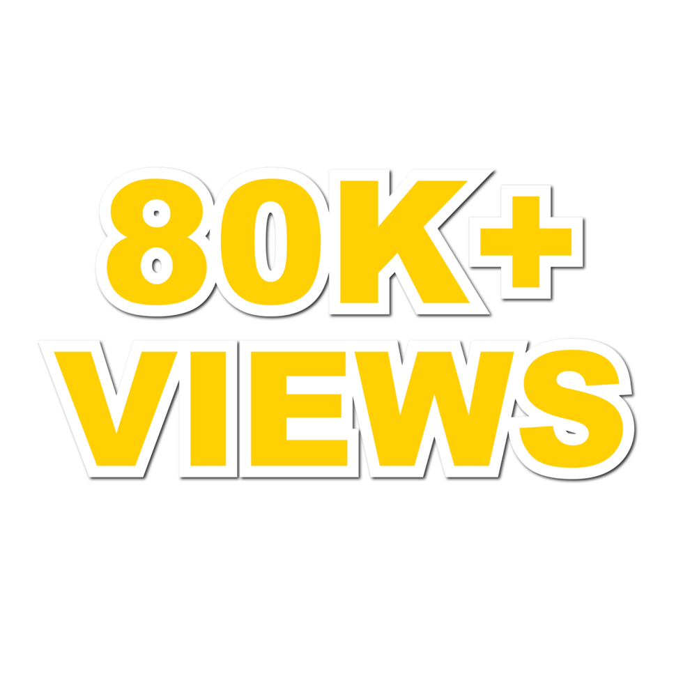 80k Views 80k Views Png 80k Views Celebration 28673346 PNG