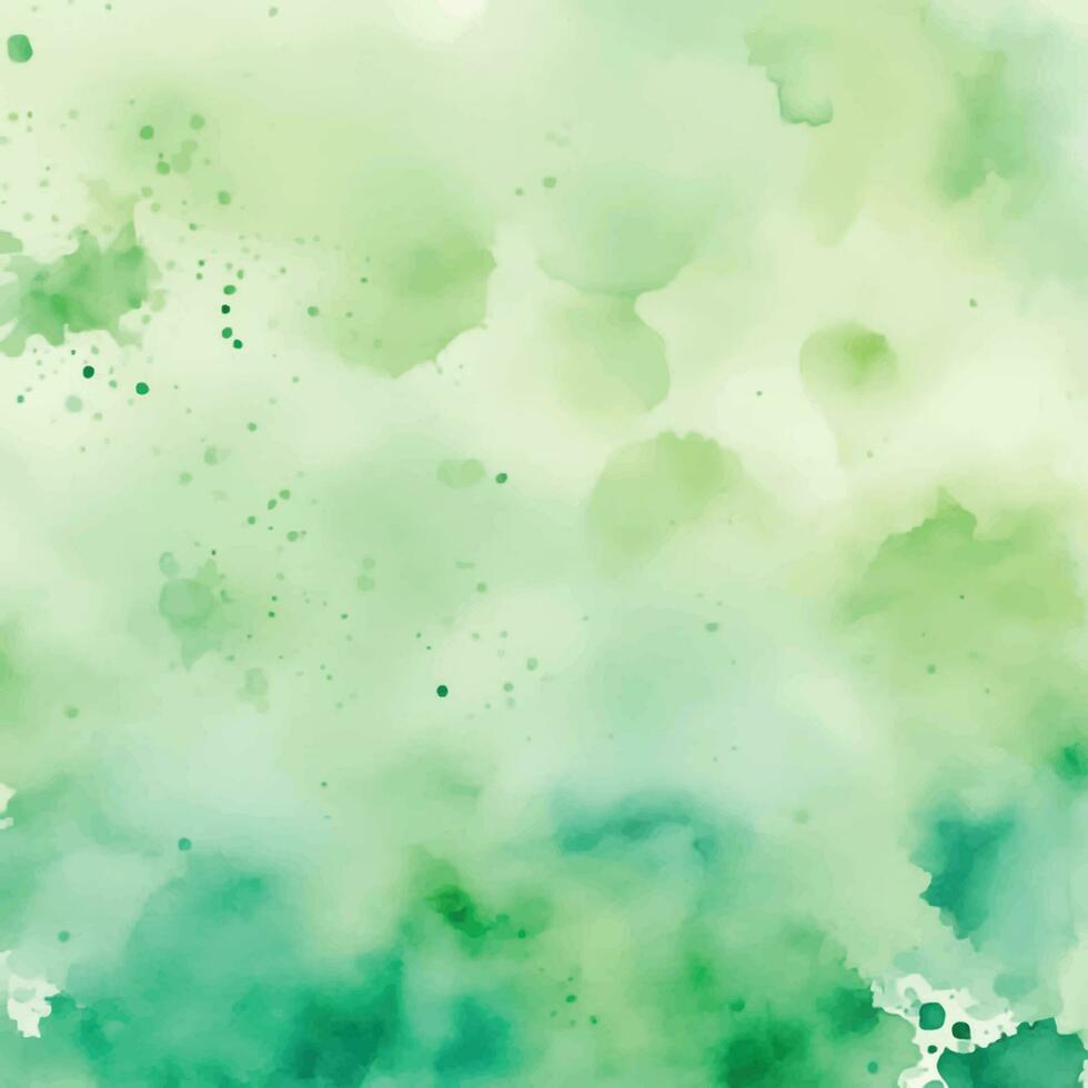 Green watercolor background vector