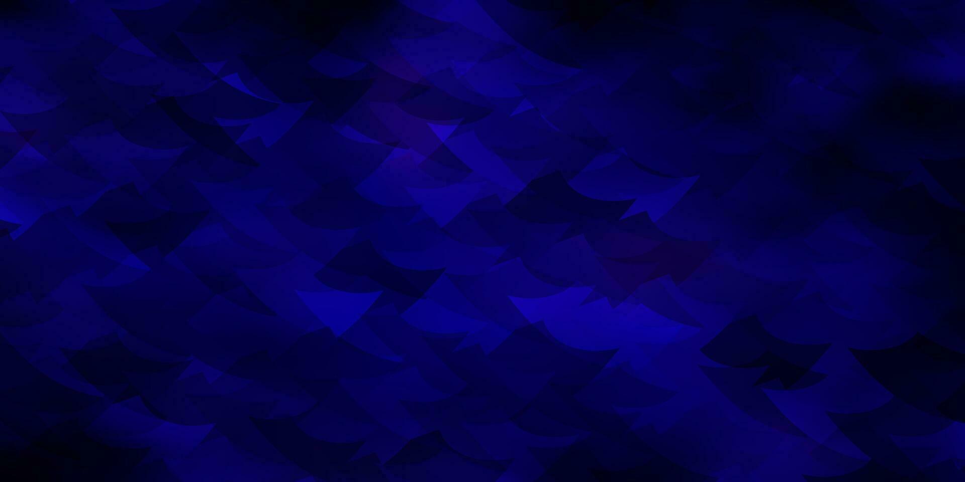 Dark Purple vector texture with poly style with cubes.