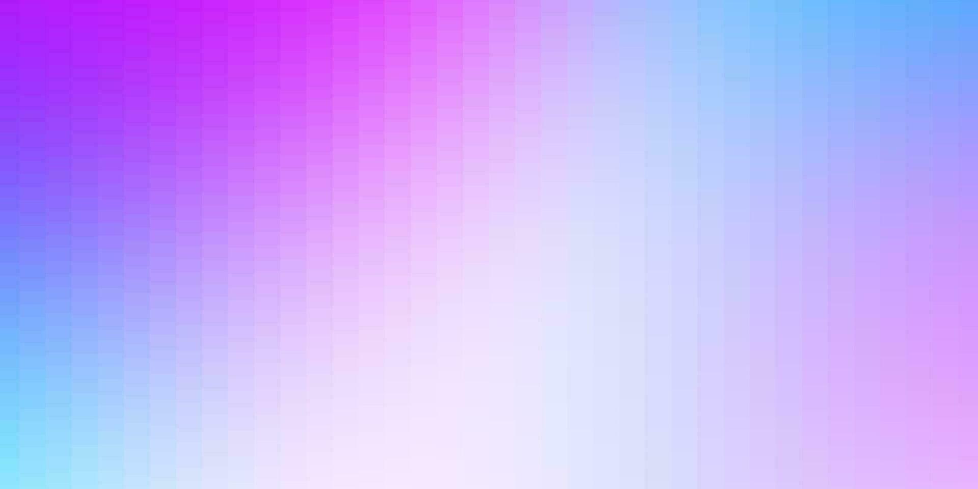 Light Pink, Blue vector background with rectangles.