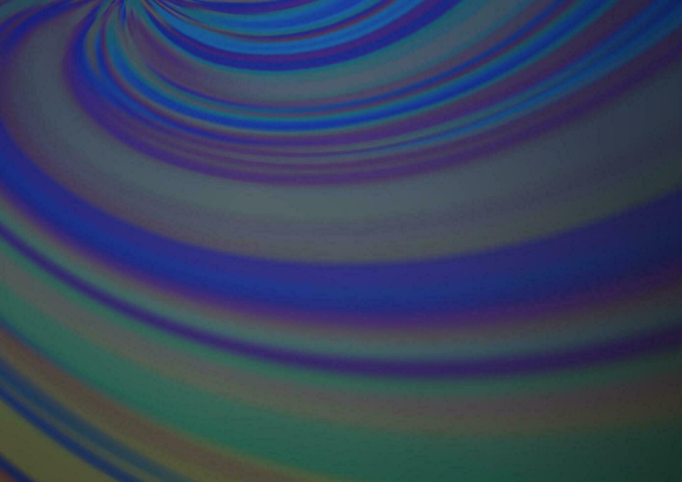 Dark BLUE vector glossy bokeh pattern.
