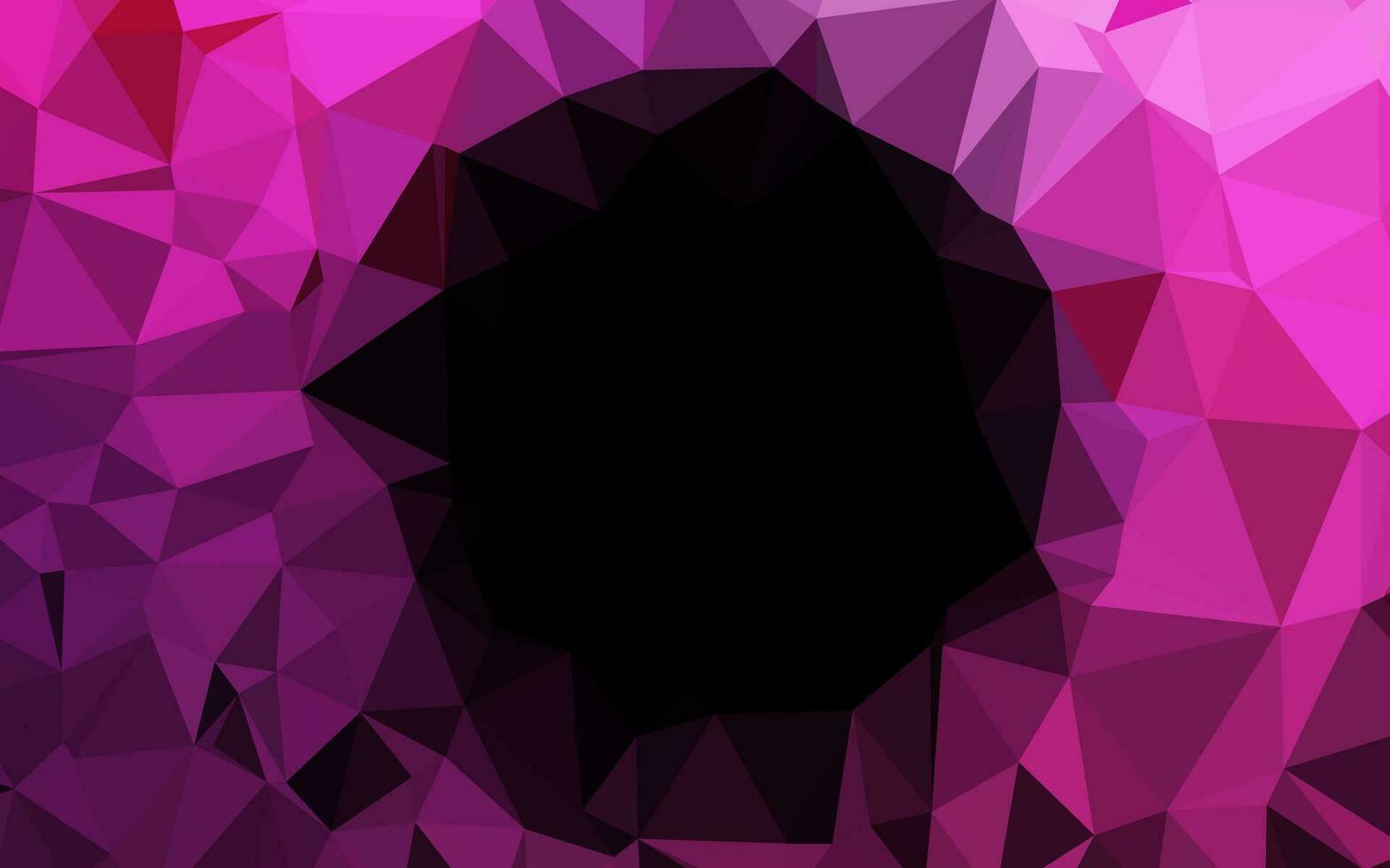 Dark Pink vector shining triangular background.