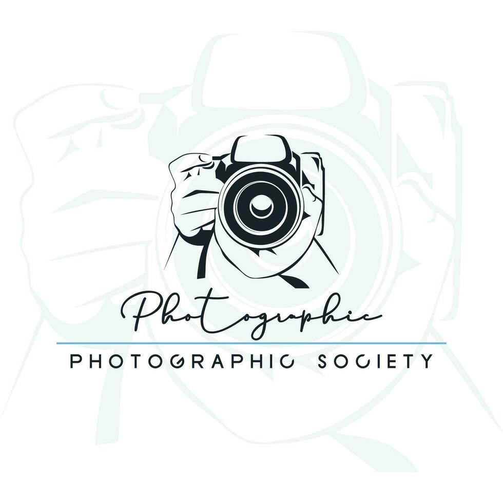 camera photography logo icon vector template