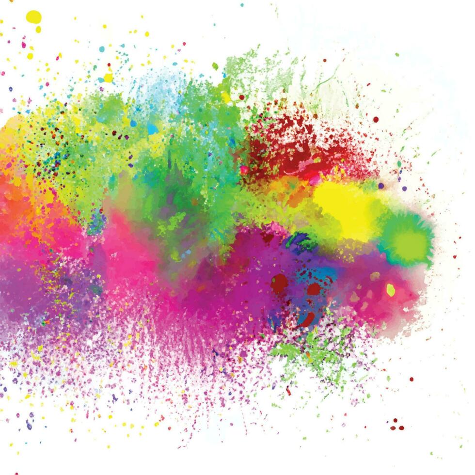 vector abstract background with a colourful watercolour splatter design