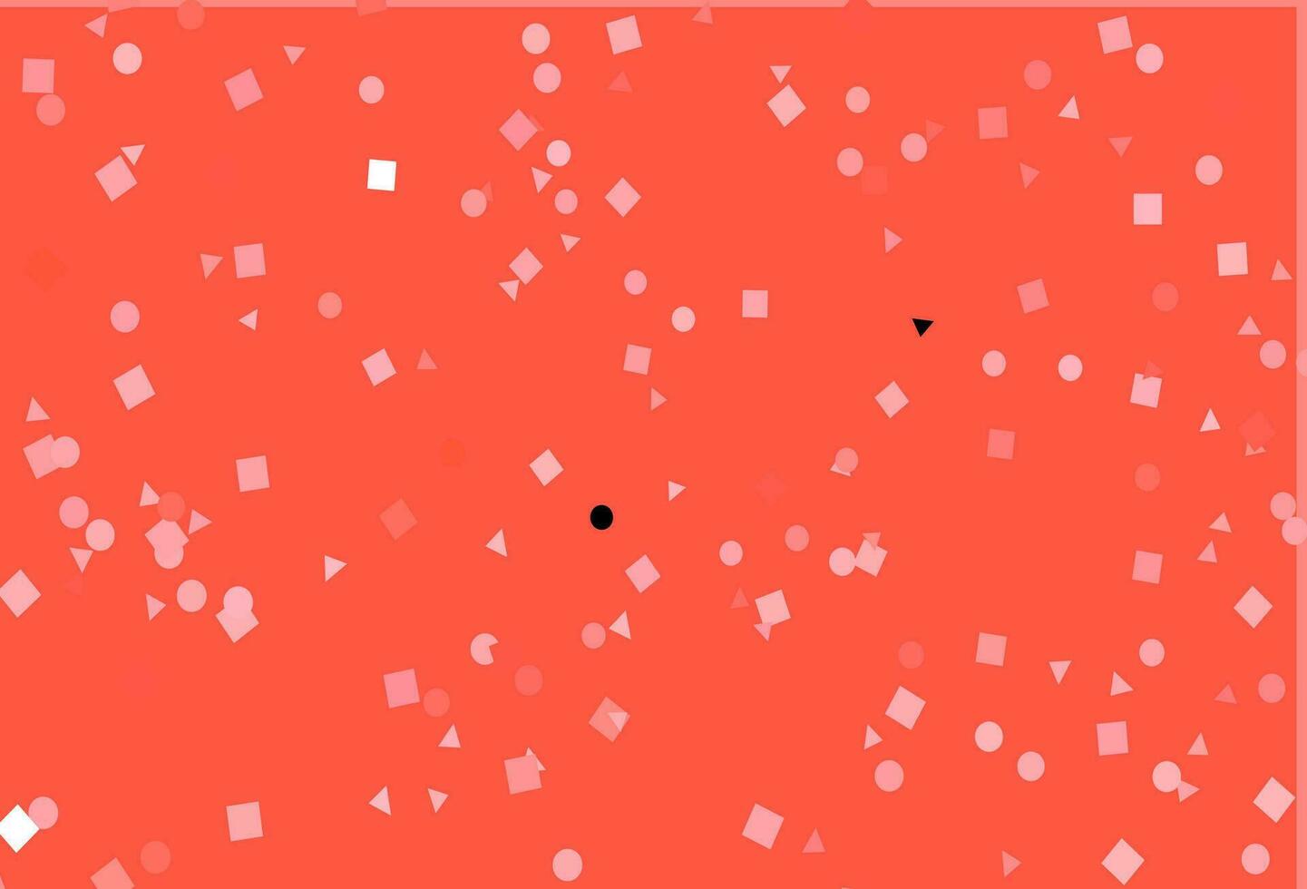 Light Red vector cover in polygonal style with circles.