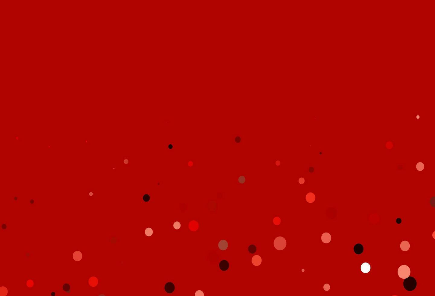 Fondo de vector rojo claro con burbujas.