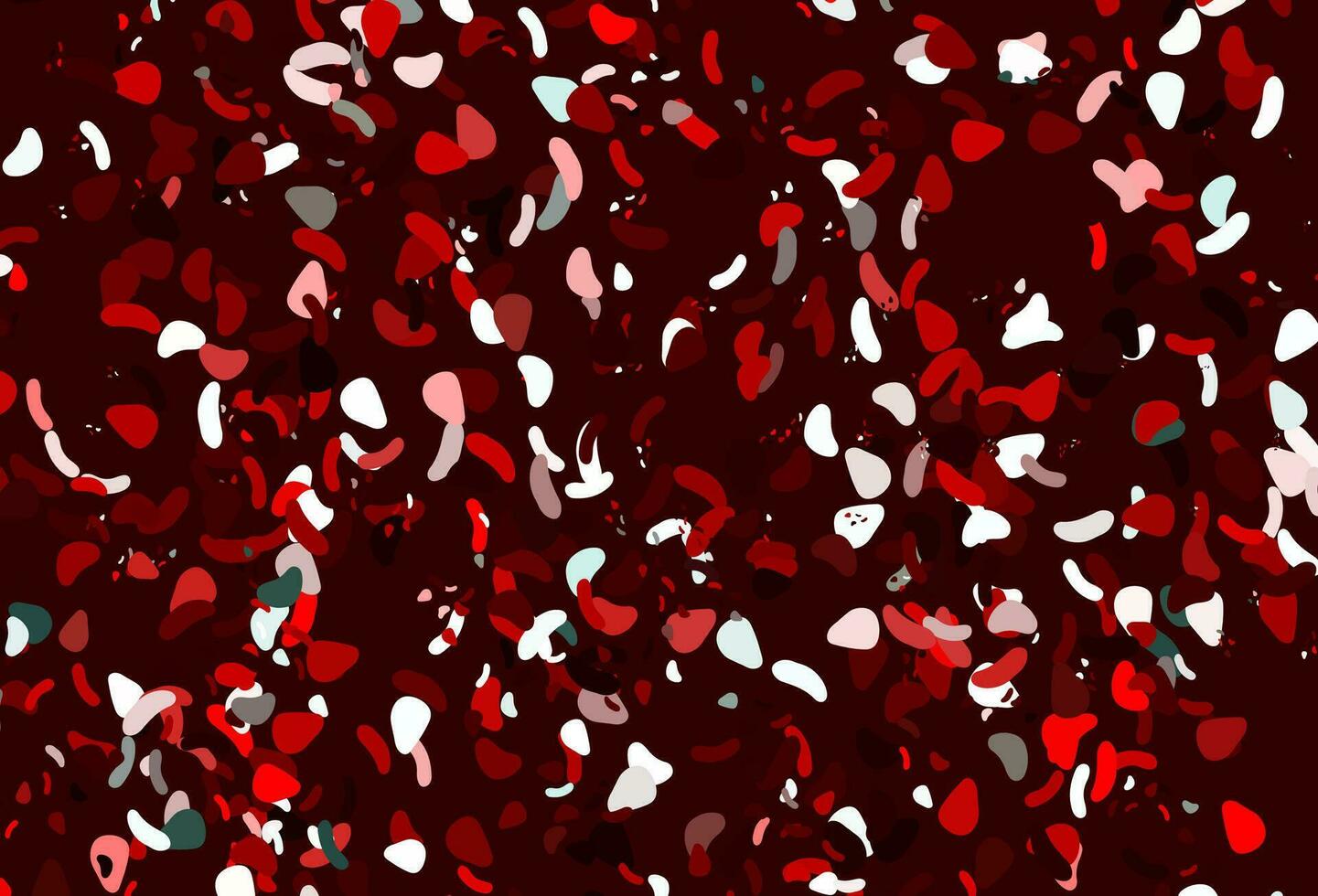 Light red vector pattern with chaotic shapes.