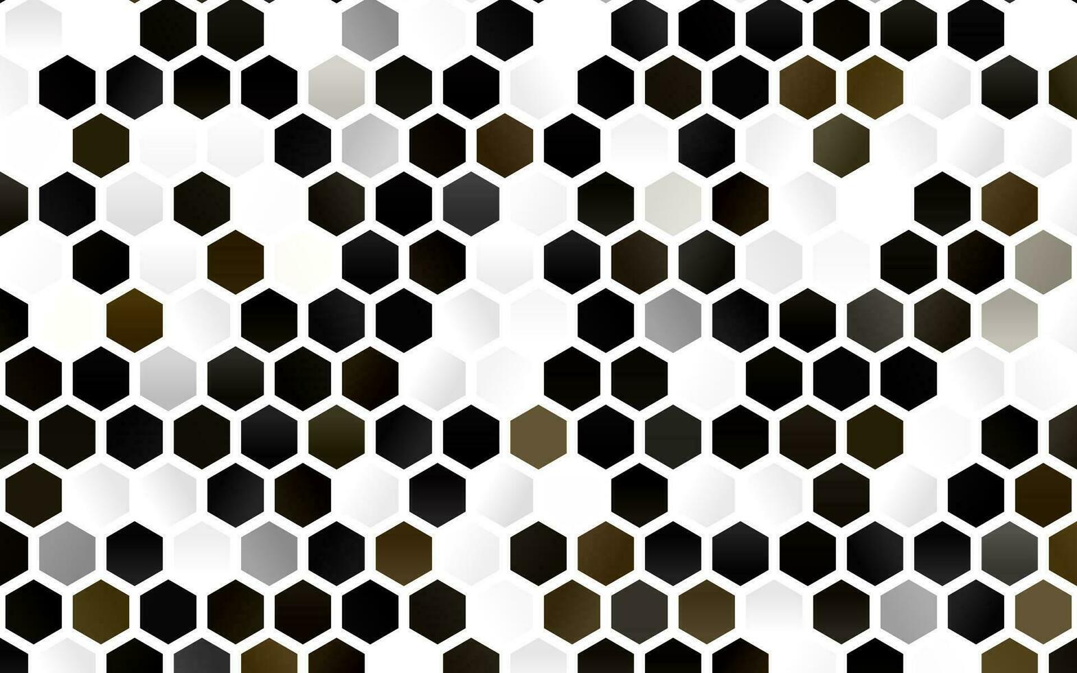 Light Black vector template in hexagonal style.