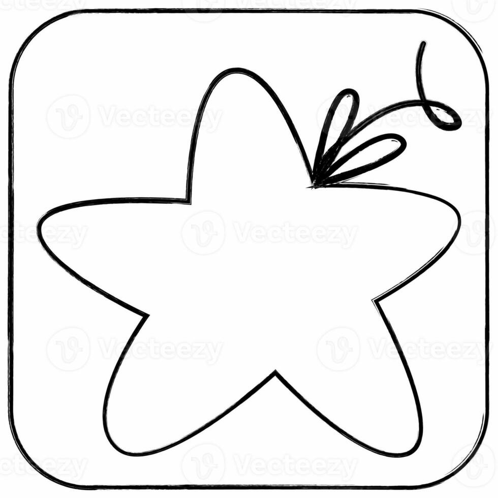 Star Christmas icon for design. photo