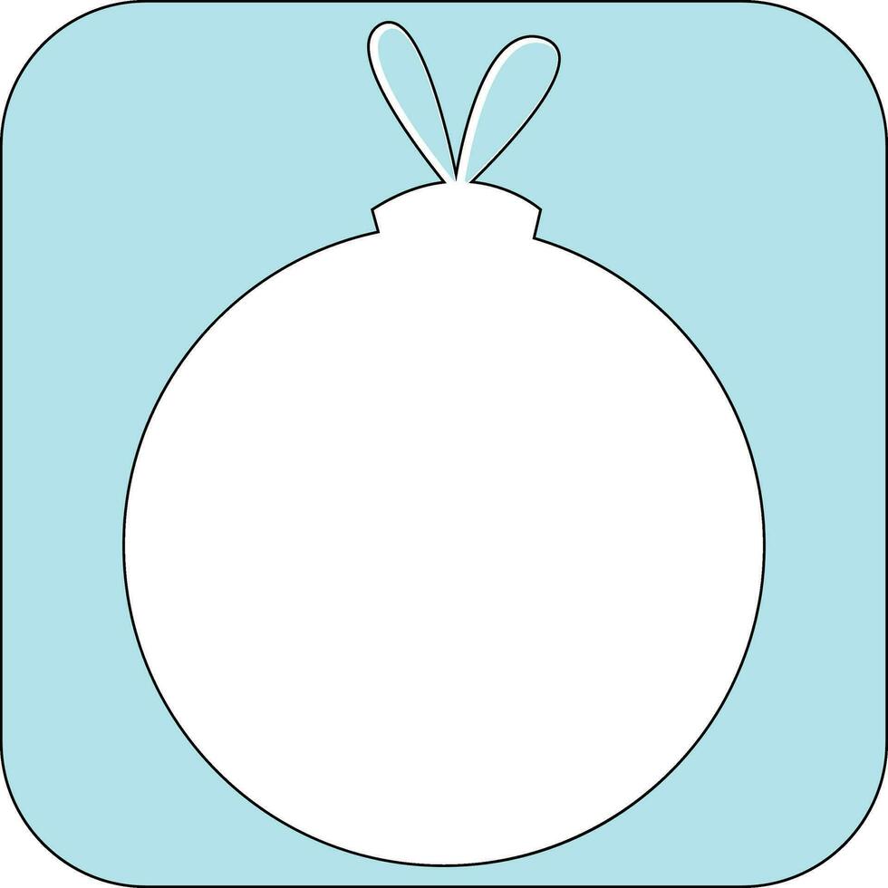 Christmas ball icon for decoration. vector
