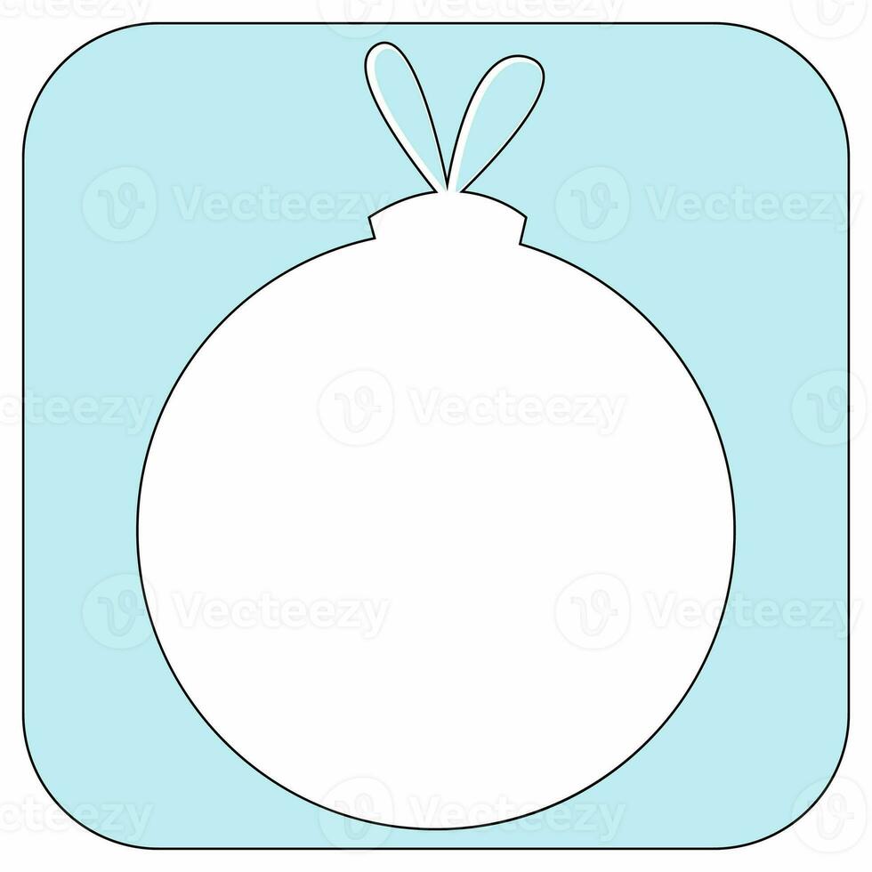 Christmas ball icon for decoration. photo