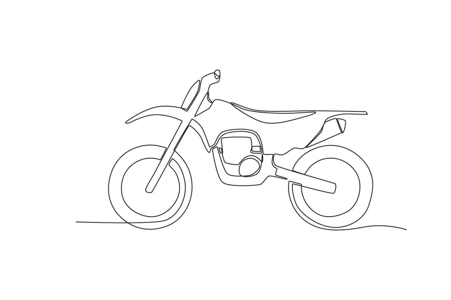A dual sport front view vector