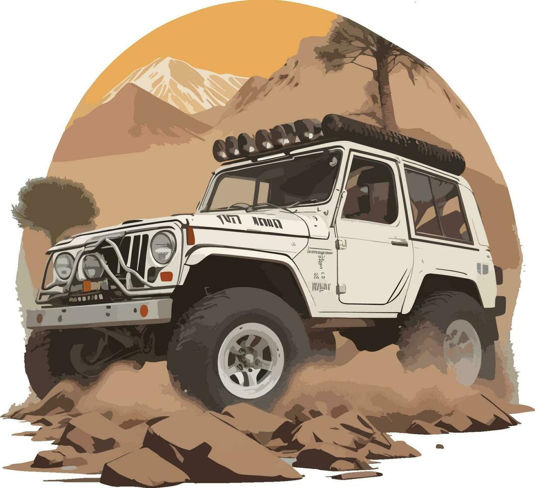 Off Road Vector Art Ai Generate