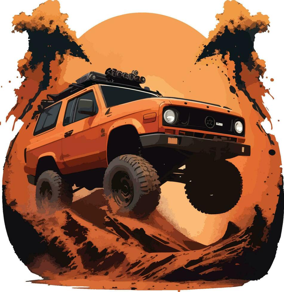 Off Road Vector Art Ai Generate