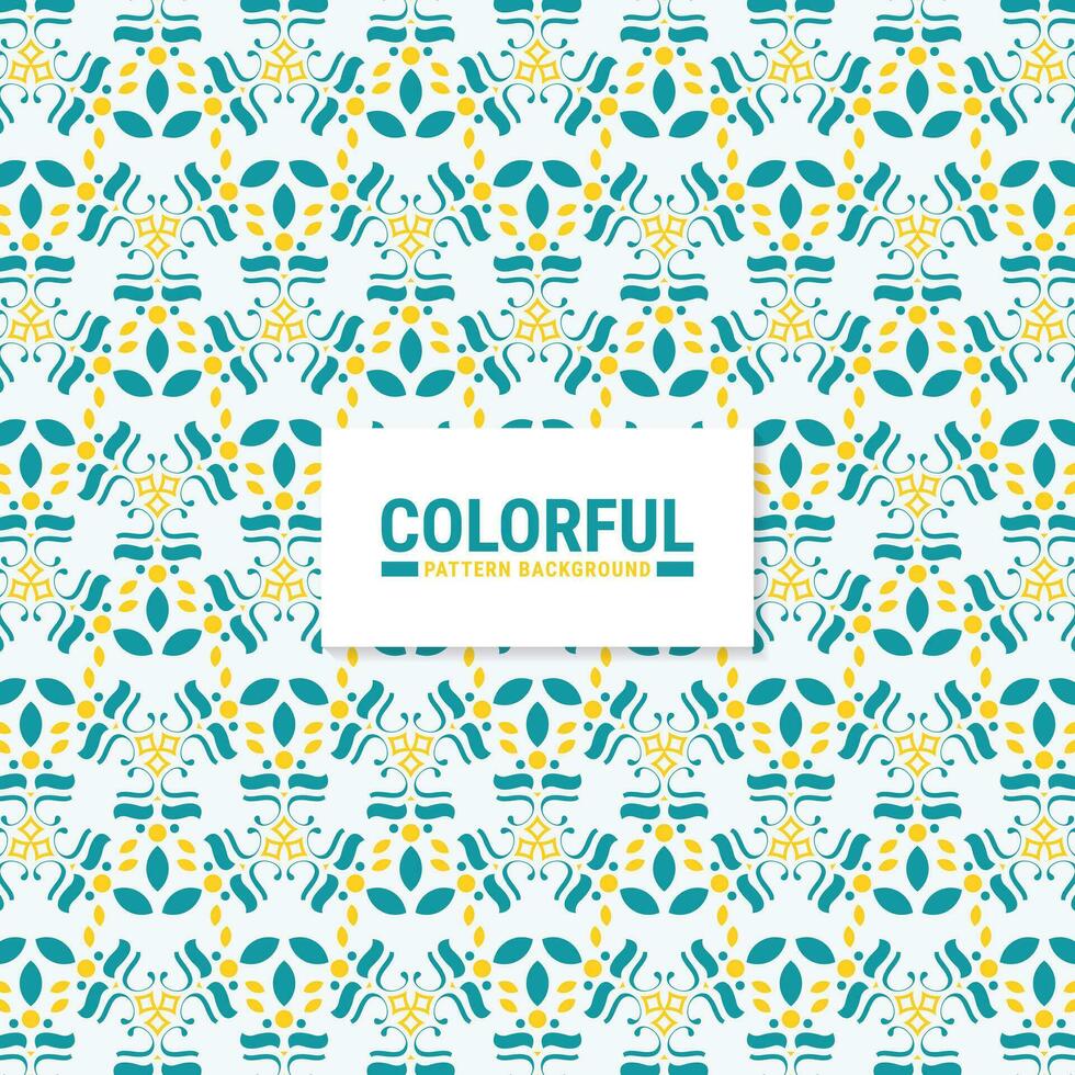 Colorful abstract geometric pattern design vector