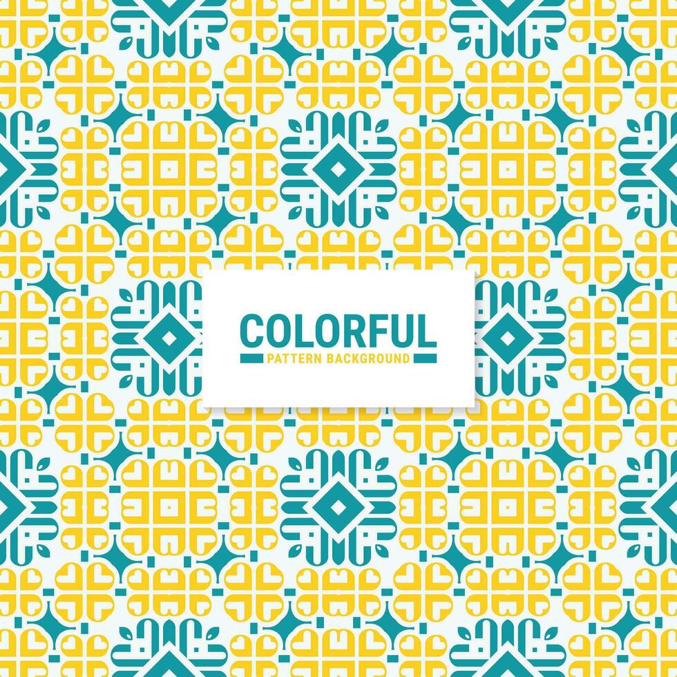 Colorful abstract geometric pattern design vector