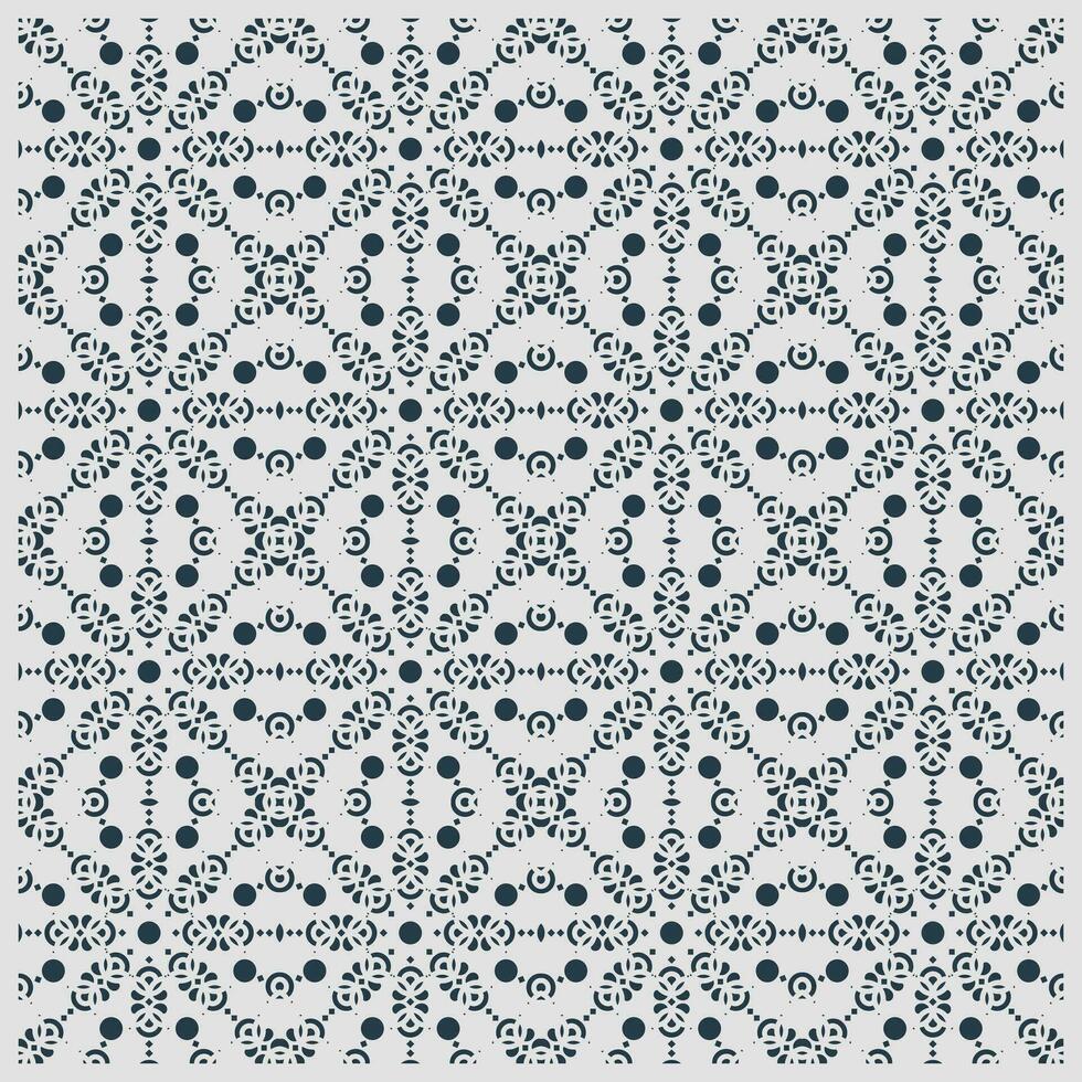 Flat mandala seamless pattern template vector