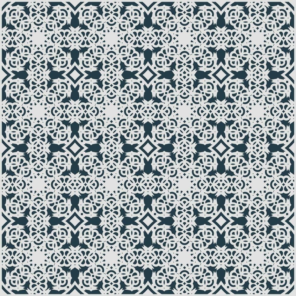 Flat mandala seamless pattern template vector
