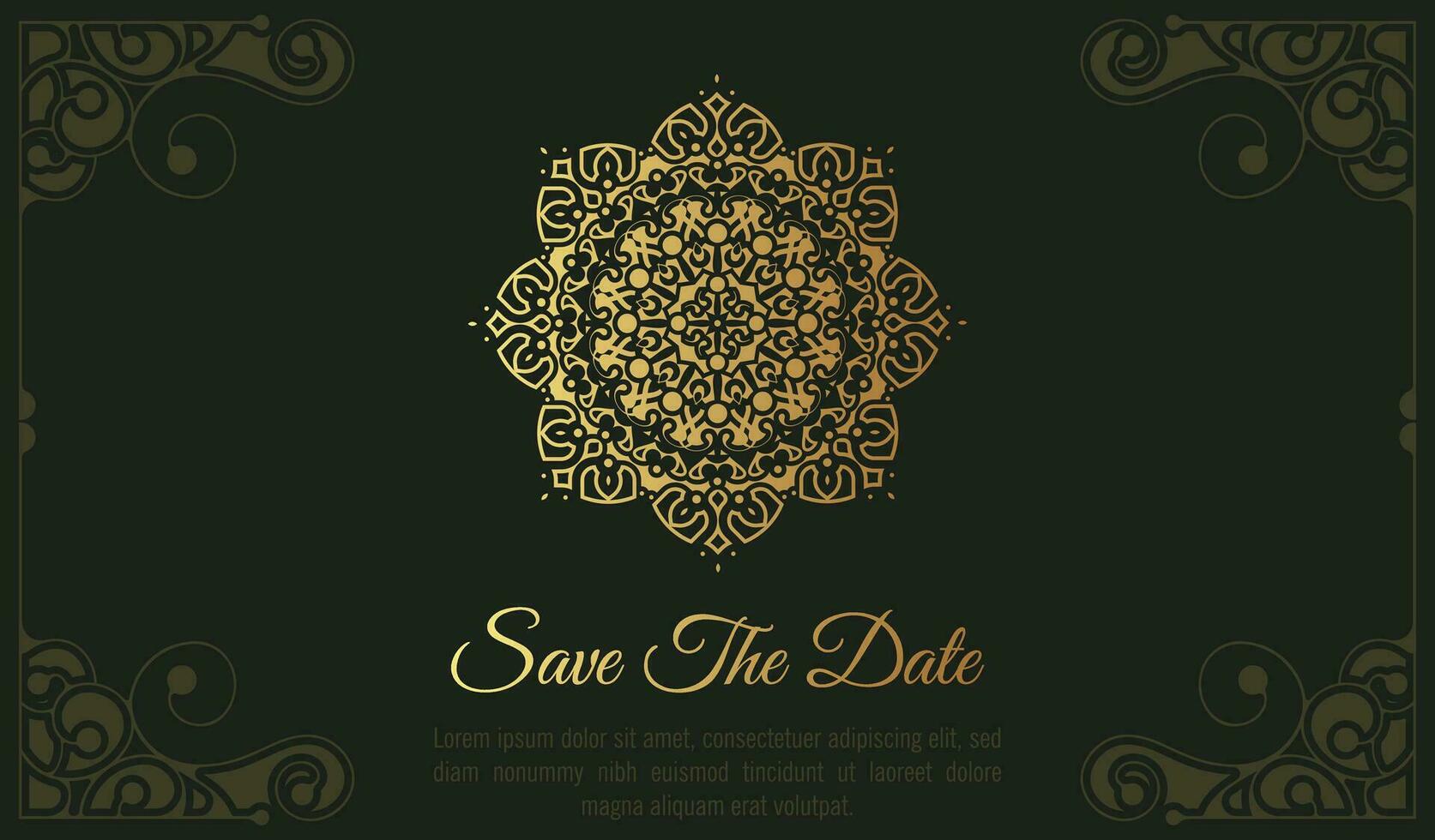 luxury invitation background style ornamental pattern vector