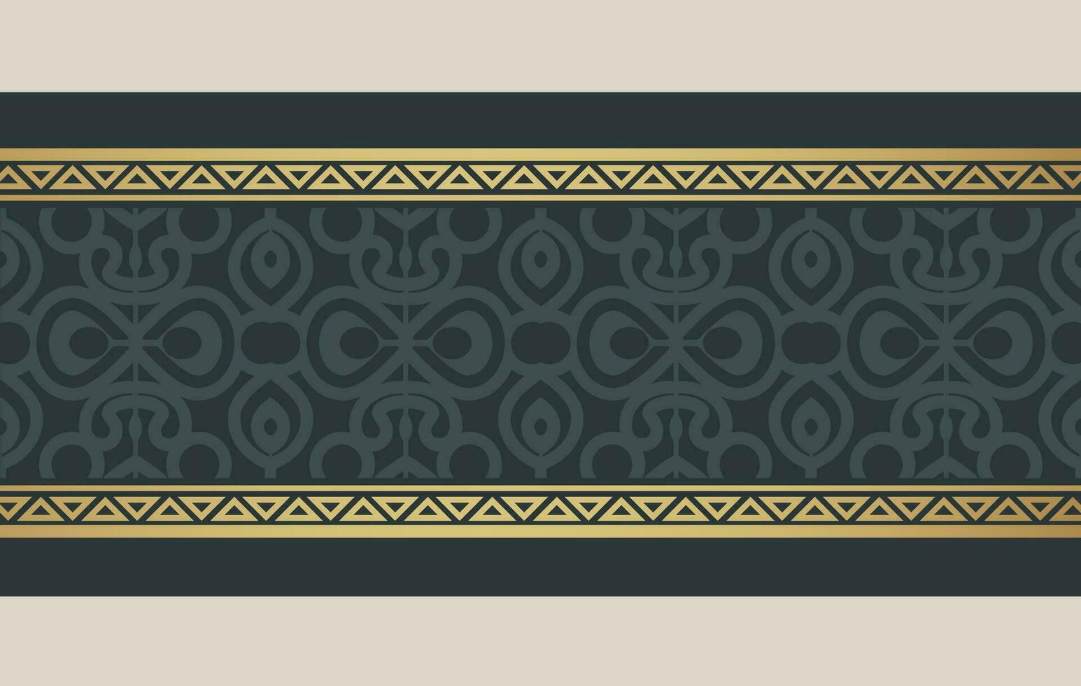 Elegant golden ornamental border template vector