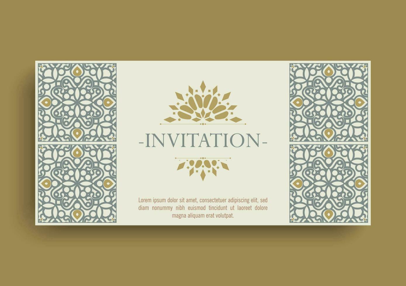 tarjeta de invitación diseño vectorial estilo vintage vector