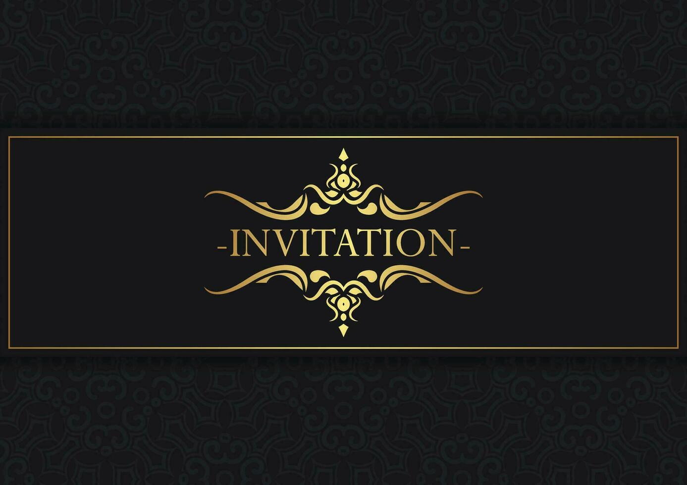 luxury invitation background style ornamental pattern vector