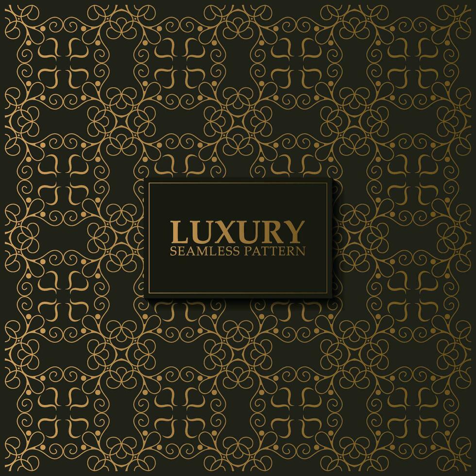 luxury dark seamless pattern background vector