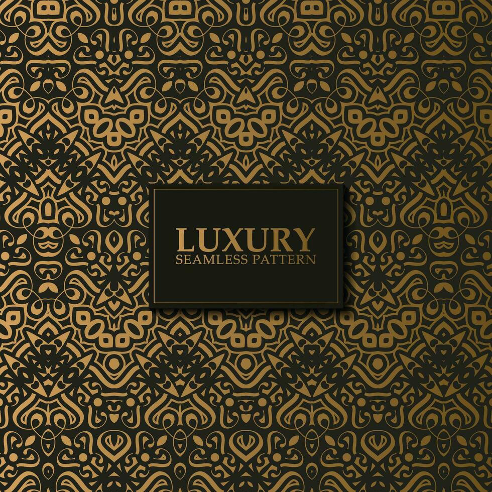 luxury dark seamless pattern background vector