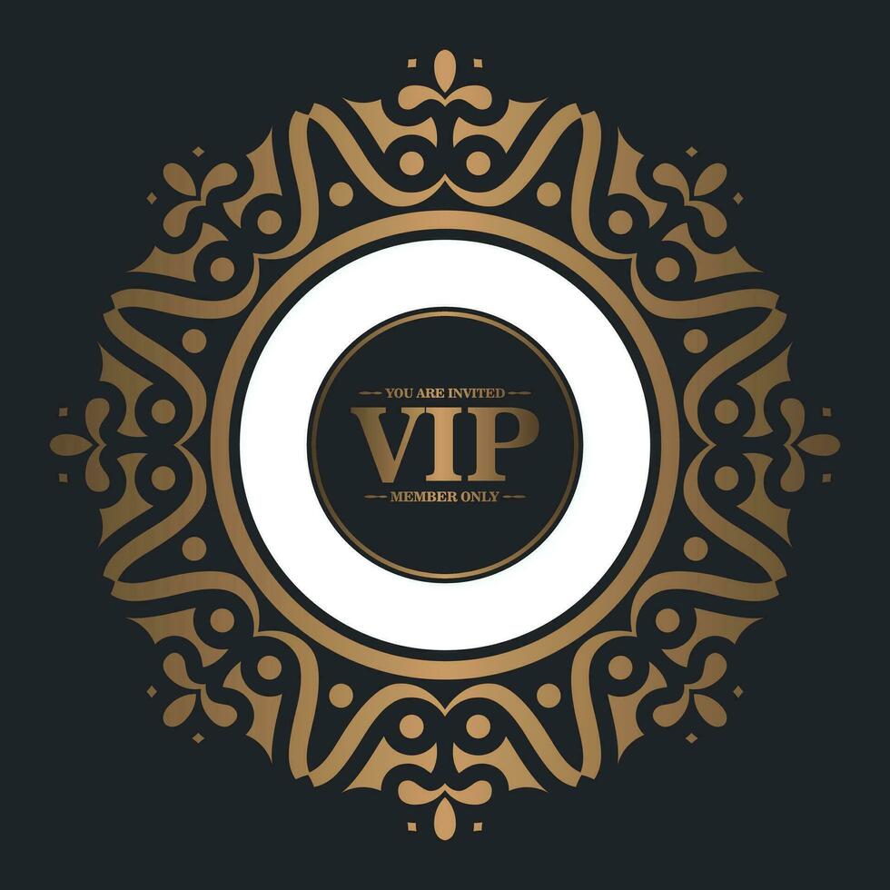 Elegant VIP ornament background vector