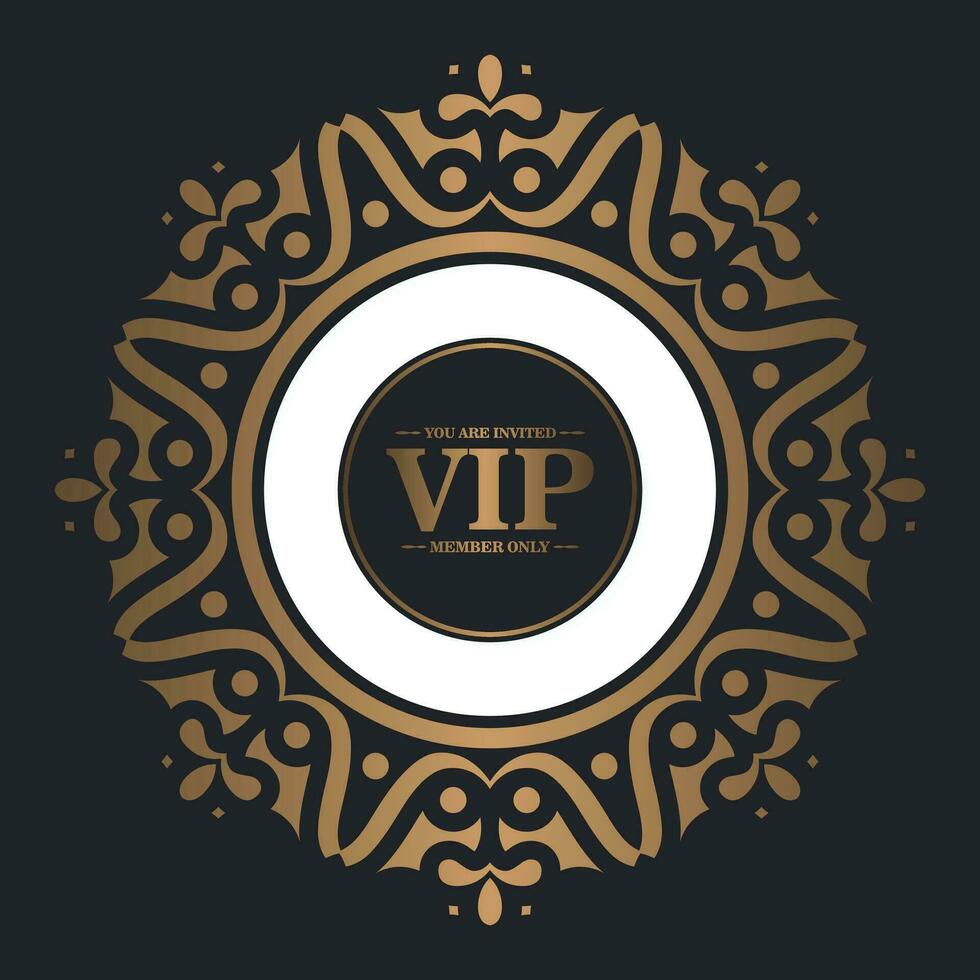 Elegant VIP ornament background vector