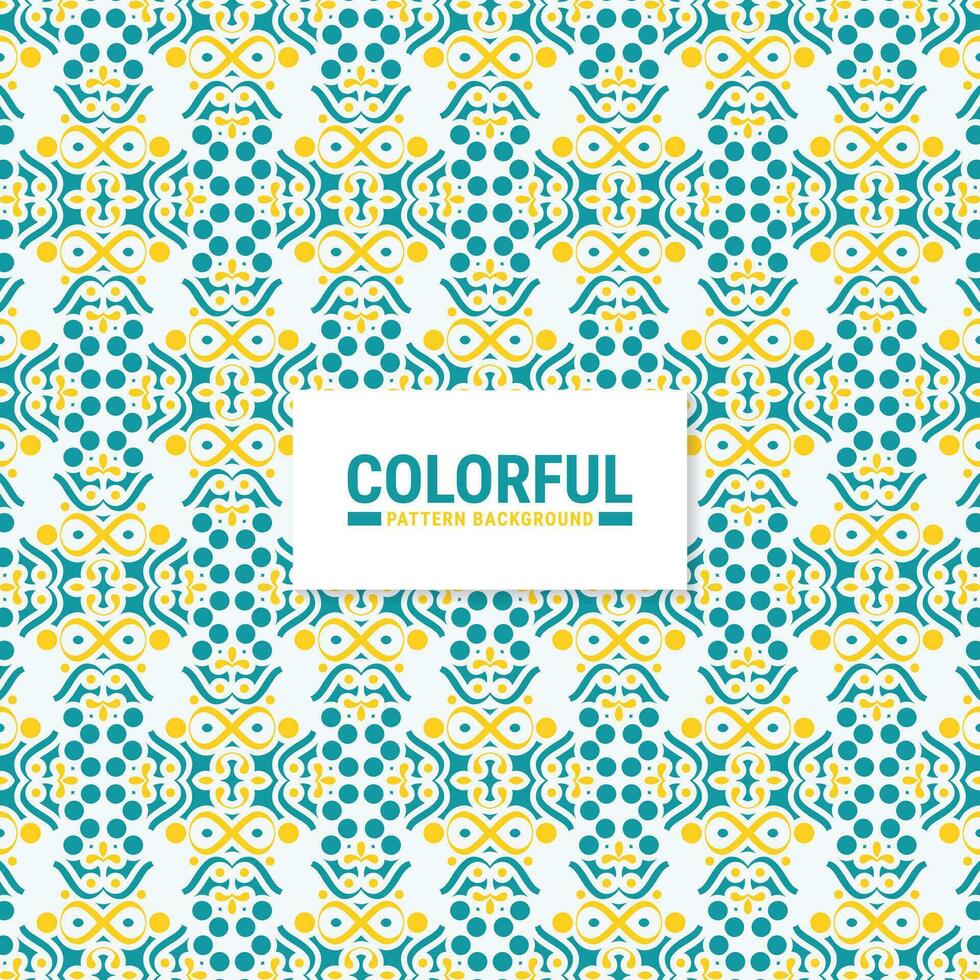 Colorful abstract geometric pattern design vector