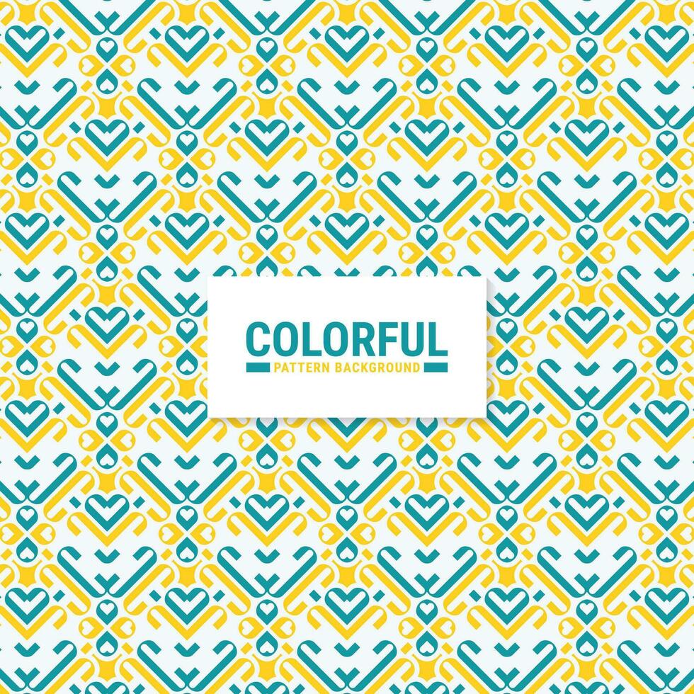 Colorful abstract geometric pattern design vector