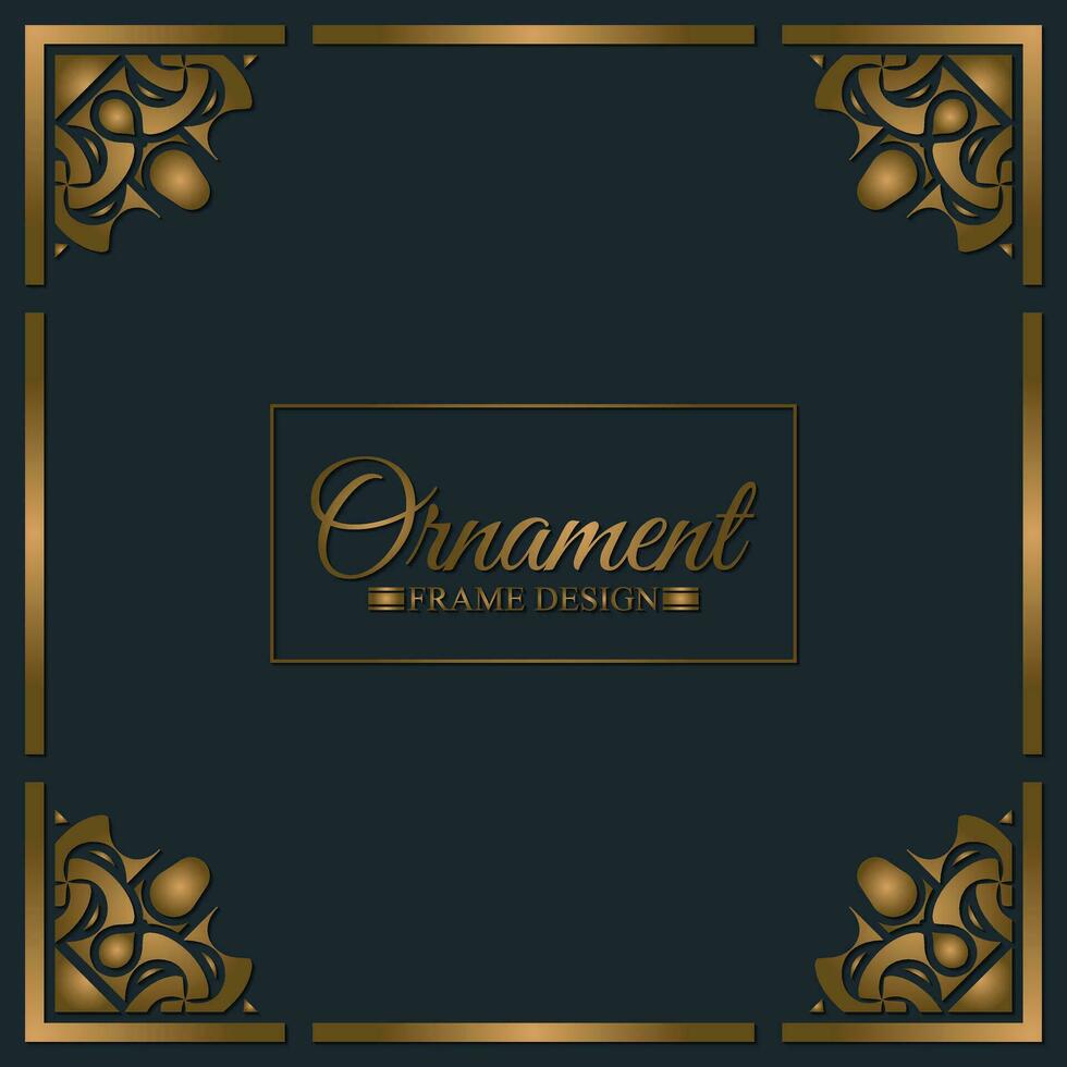 Elegant decorative frame design background vector