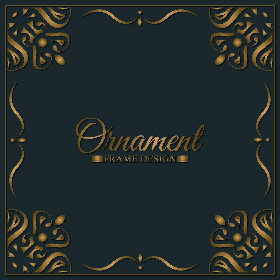 Elegant decorative frame design background vector