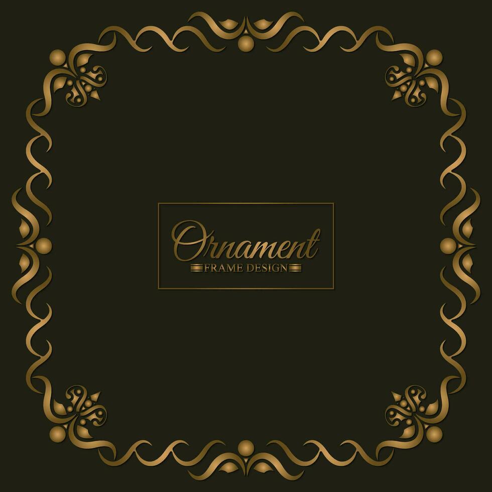 Elegant decorative frame design background vector