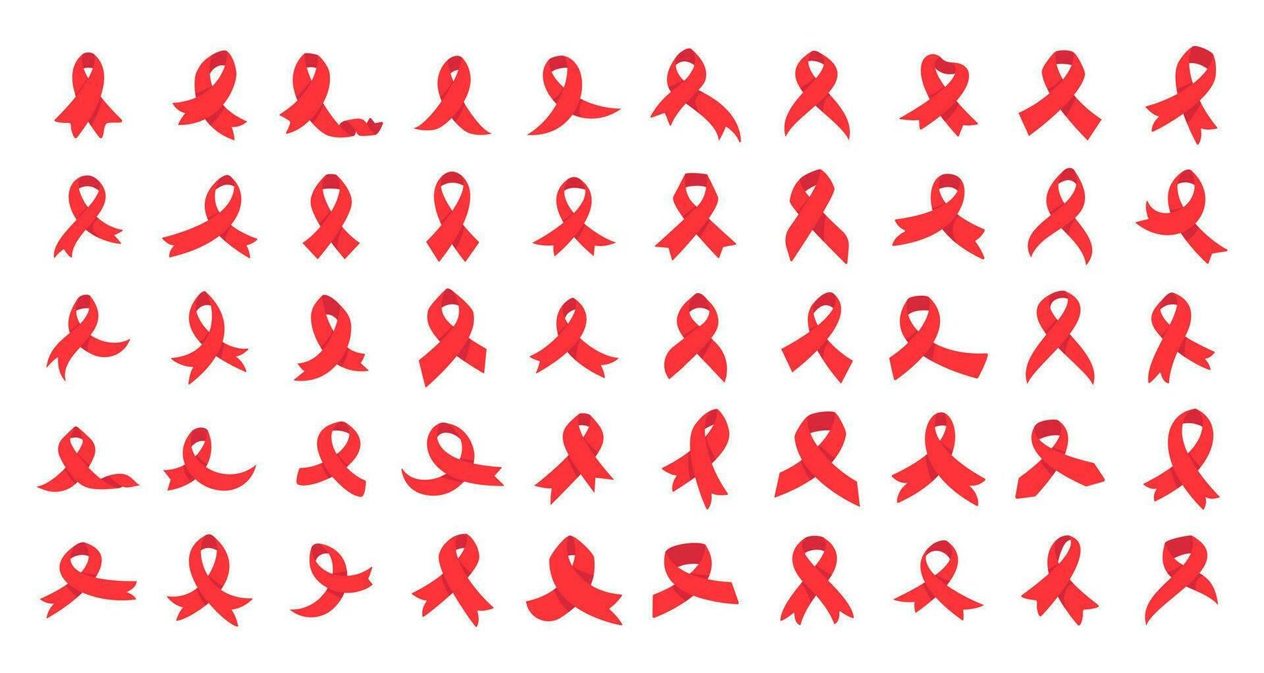 red cross ribbon World Aids Day awareness campaign sign prevention of communicable diseases vector