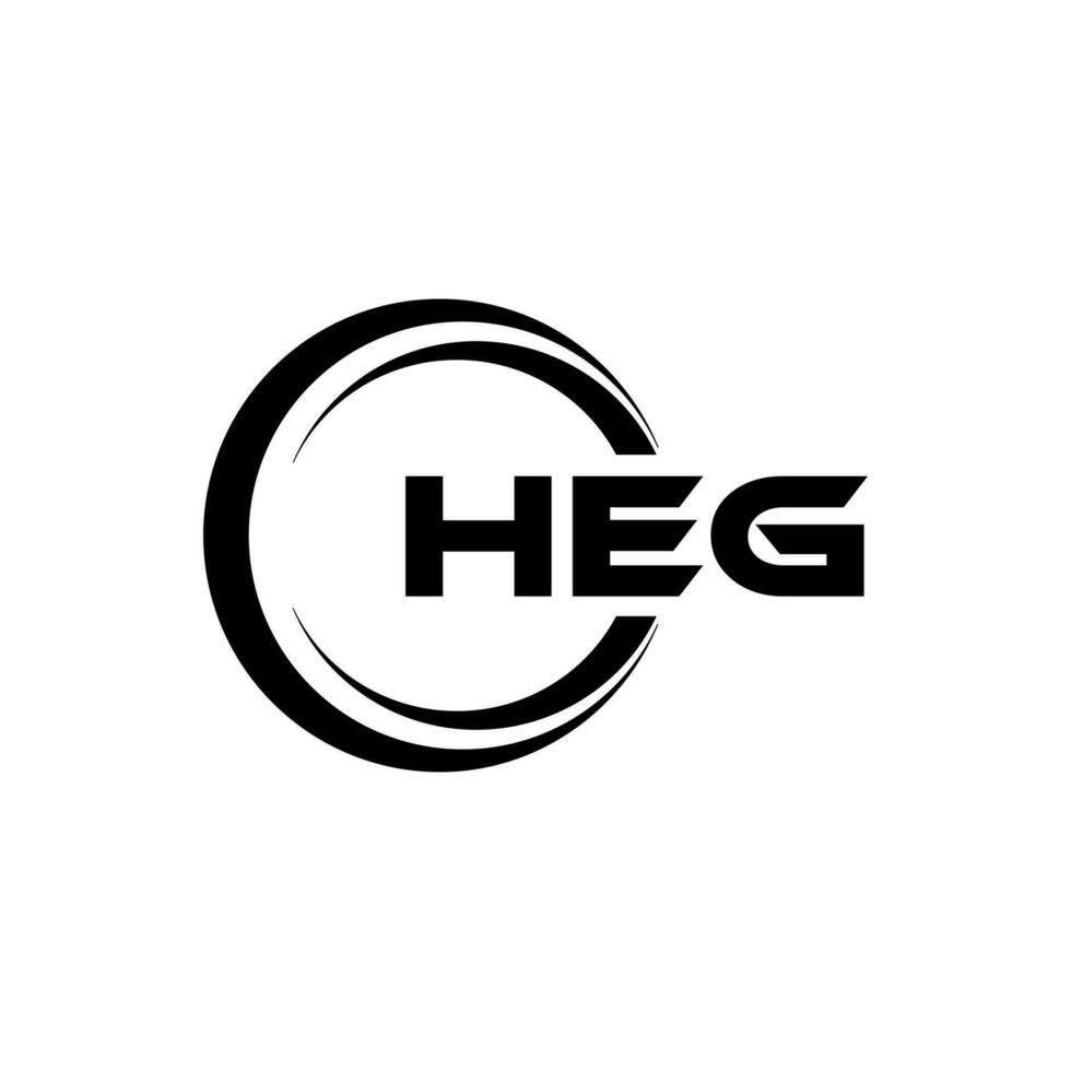 HEG Letter Logo Design, Inspiration for a Unique Identity. Modern Elegance and Creative Design. Watermark Your Success with the Striking this Logo. vector