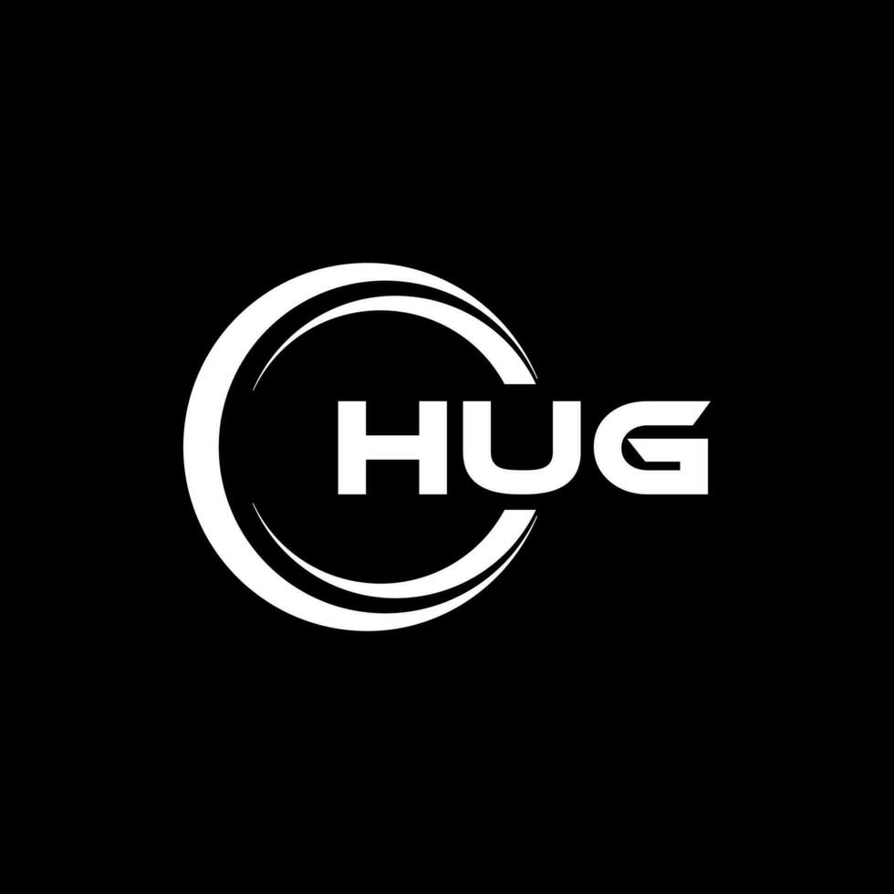 HUG Letter Logo Design, Inspiration for a Unique Identity. Modern Elegance and Creative Design. Watermark Your Success with the Striking this Logo. vector