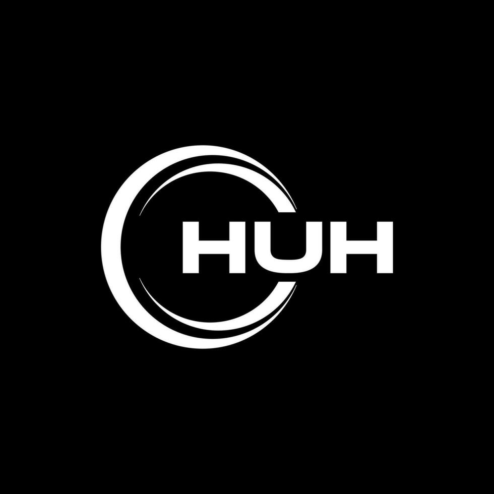 HUH Letter Logo Design, Inspiration for a Unique Identity. Modern Elegance and Creative Design. Watermark Your Success with the Striking this Logo. vector