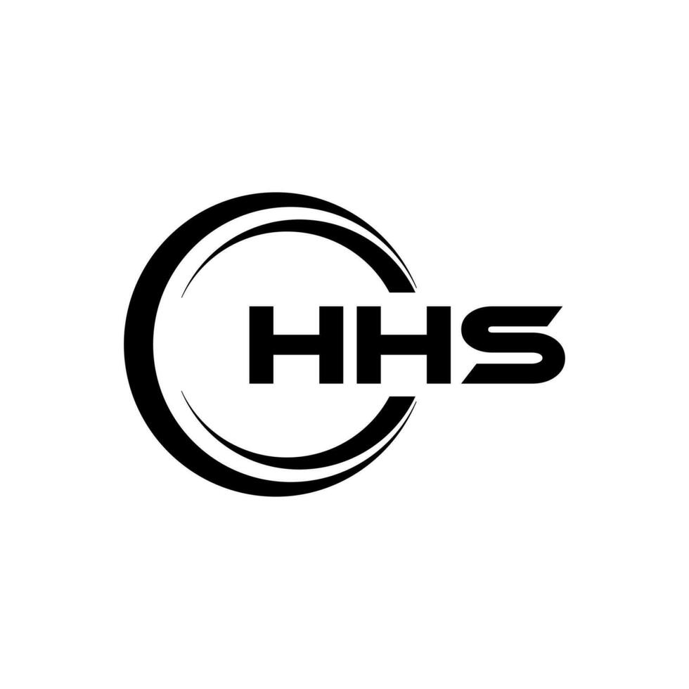 HHS Logo Design, Inspiration for a Unique Identity. Modern Elegance and Creative Design. Watermark Your Success with the Striking this Logo. vector
