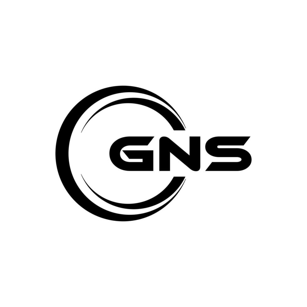 gns logo diseño, inspiración para un único identidad. moderno elegancia y creativo diseño. filigrana tu éxito con el sorprendentes esta logo. vector