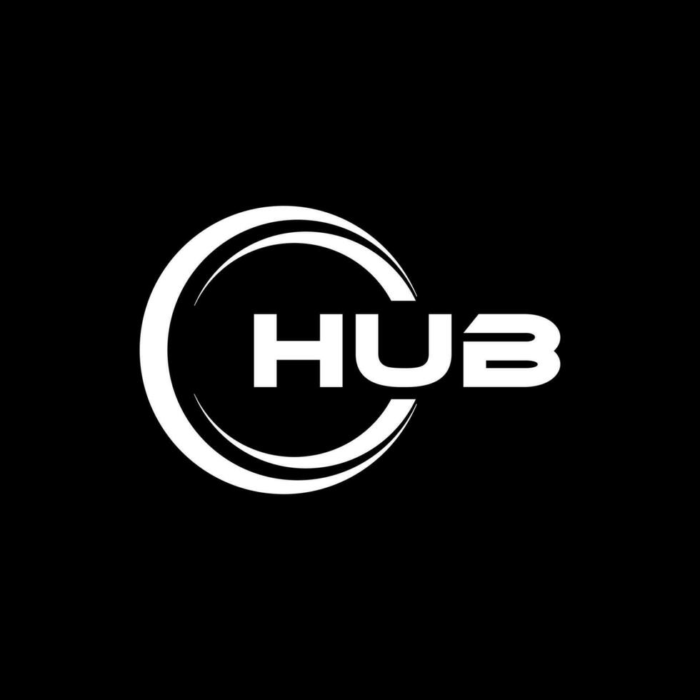 HUB Letter Logo Design, Inspiration for a Unique Identity. Modern Elegance and Creative Design. Watermark Your Success with the Striking this Logo. vector