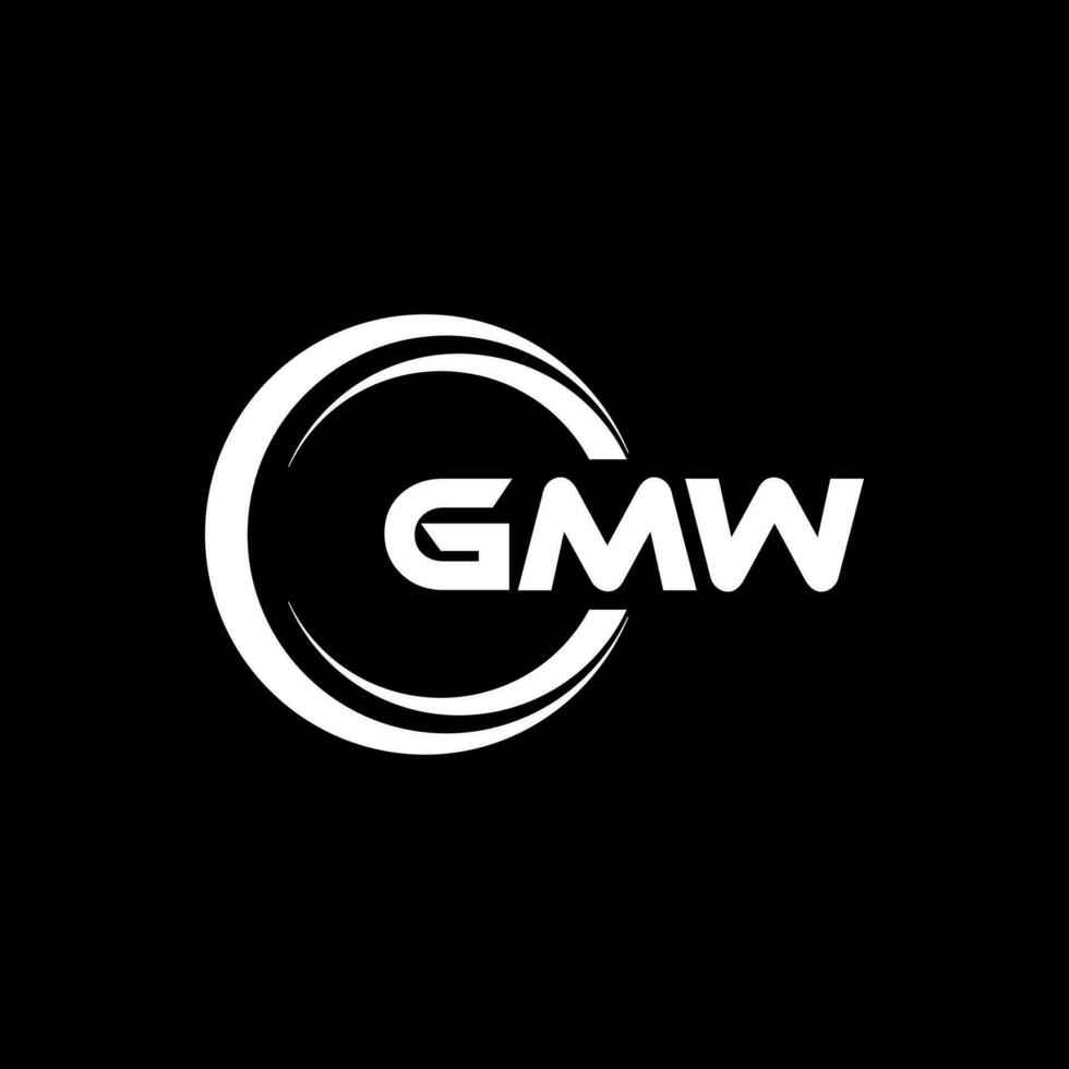 gmw logo diseño, inspiración para un único identidad. moderno elegancia y creativo diseño. filigrana tu éxito con el sorprendentes esta logo. vector