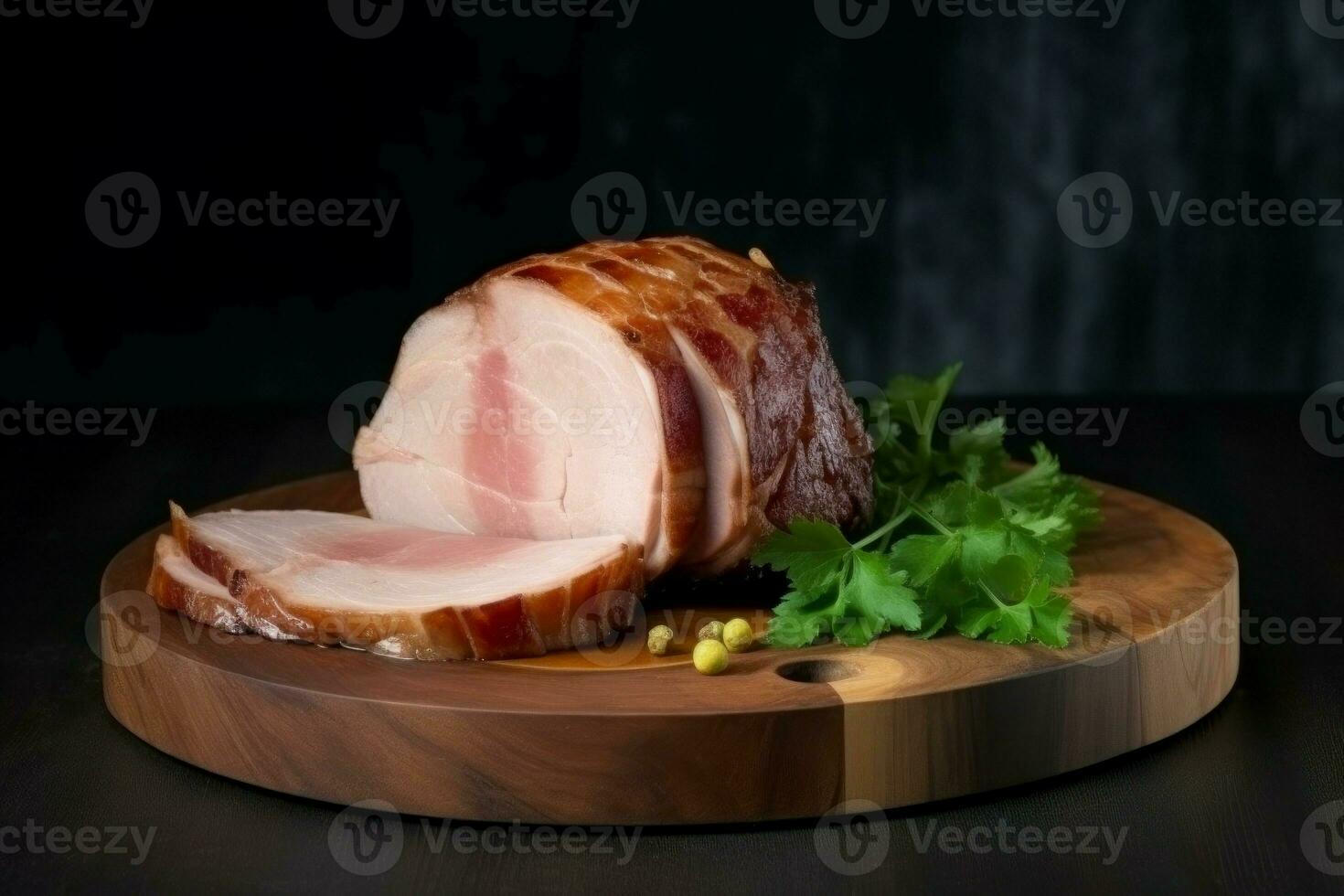 Pork ham food. Generate Ai photo