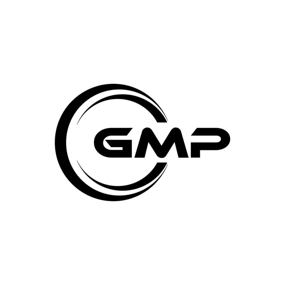 gmp logo diseño, inspiración para un único identidad. moderno elegancia y creativo diseño. filigrana tu éxito con el sorprendentes esta logo. vector