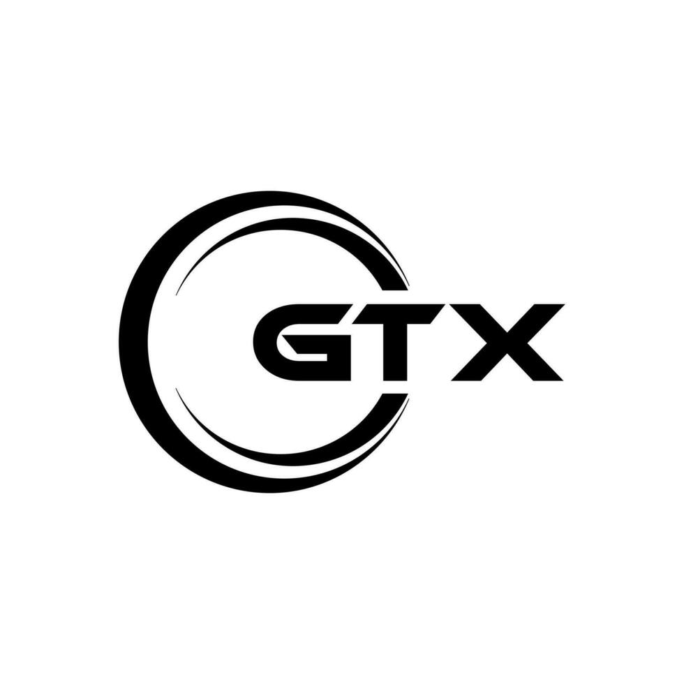 GTX Logo Design, Inspiration for a Unique Identity. Modern Elegance and Creative Design. Watermark Your Success with the Striking this Logo. vector