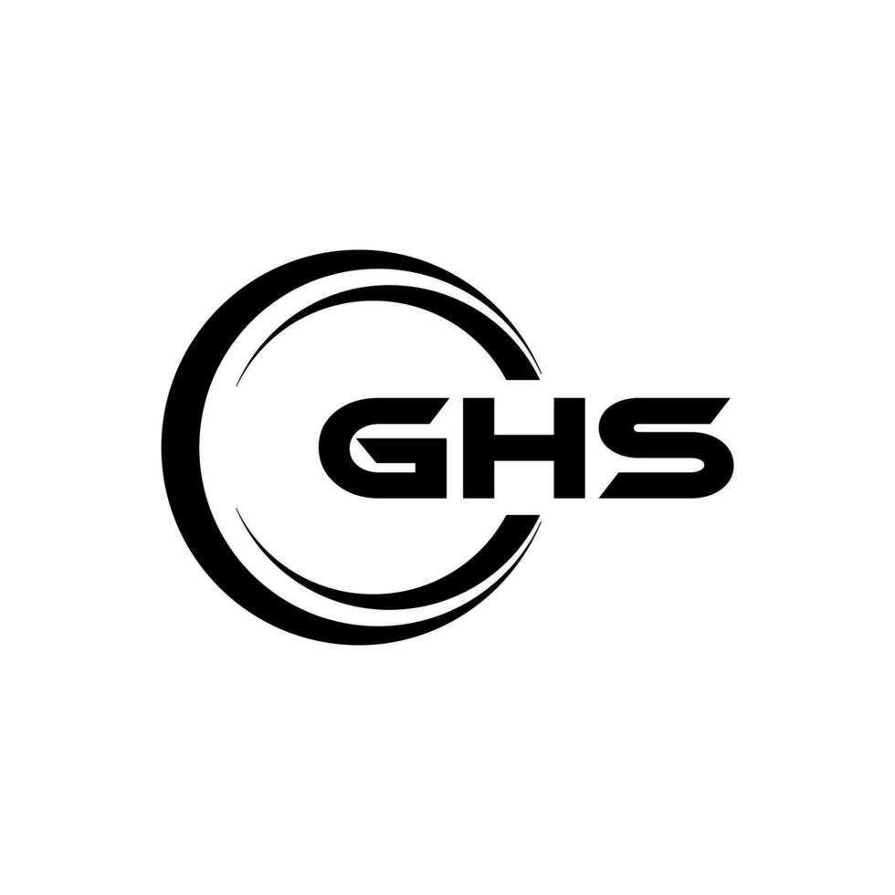 ghs logo diseño, inspiración para un único identidad. moderno elegancia y creativo diseño. filigrana tu éxito con el sorprendentes esta logo. vector