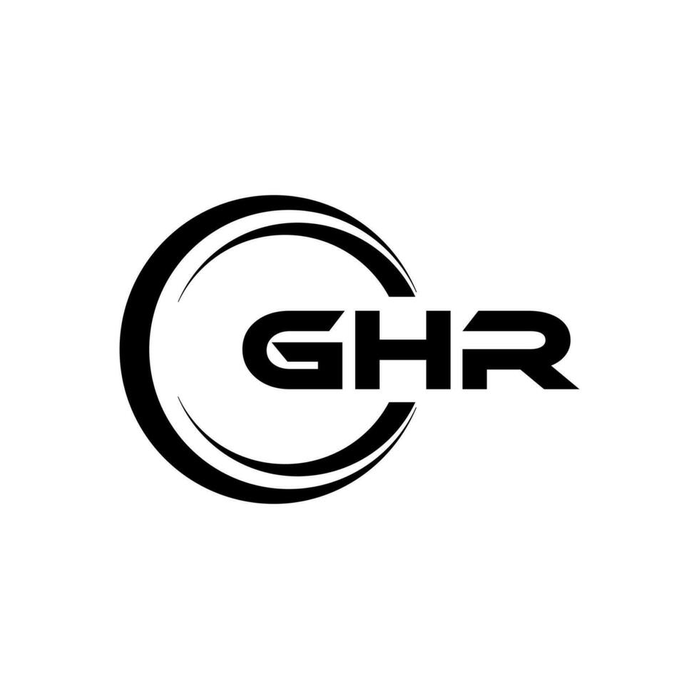 ghr logo diseño, inspiración para un único identidad. moderno elegancia y creativo diseño. filigrana tu éxito con el sorprendentes esta logo. vector